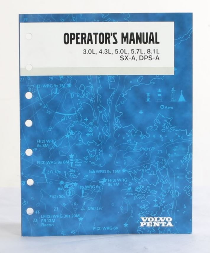 VOLVO PENTA - 47700835 - OPERATORS MANUAL
