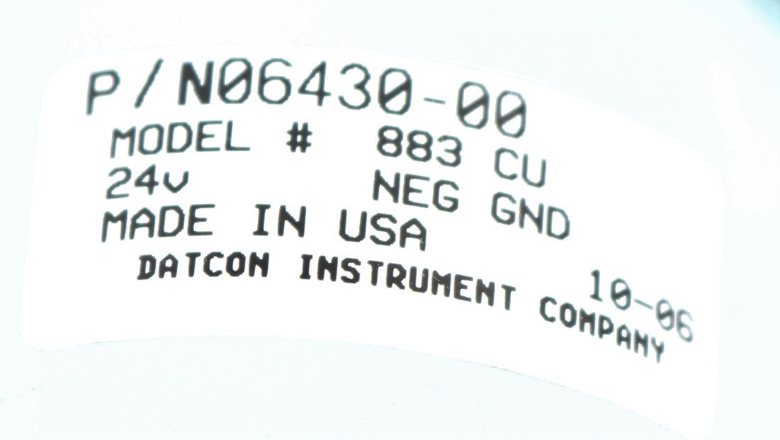 CENTROMOTION - 06430-00 - OIL PRESSURE GAUGE