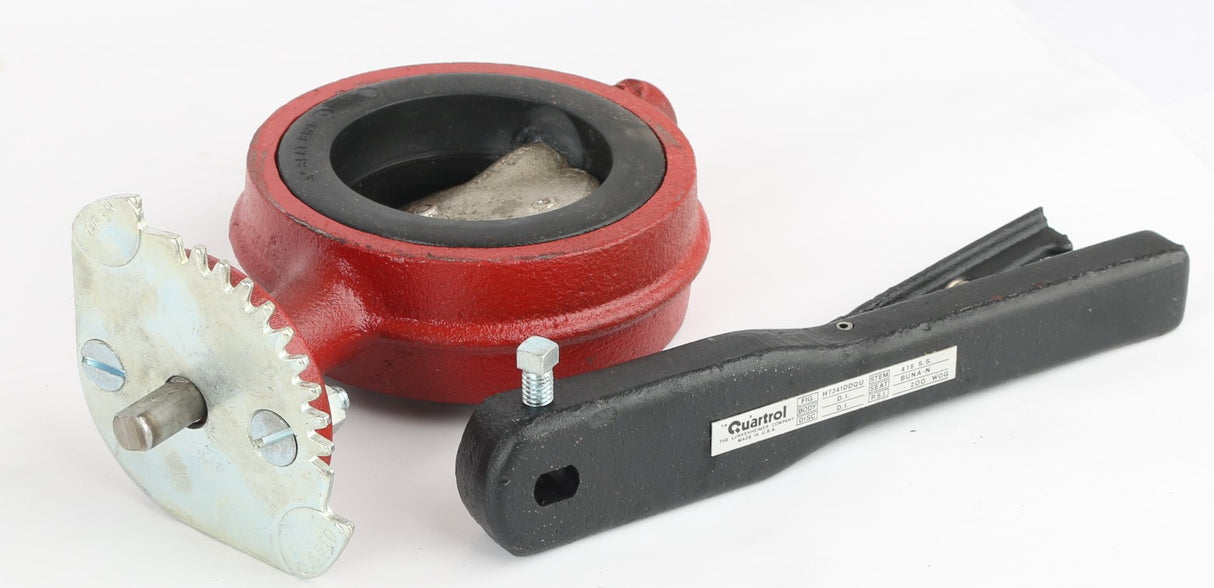 LUNKENHEIMER VALVE CO - H7341DDQU - 3in RIBLESS WAFER BUTTERFLY VALVE W/HANDLE 200#WOG