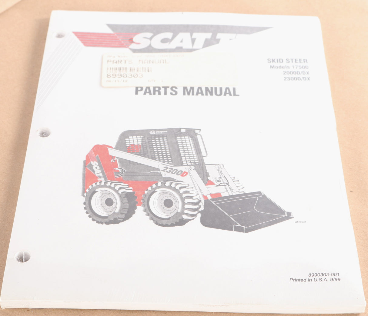 SCAT TRAK - 8990303 - PARTS MANUAL