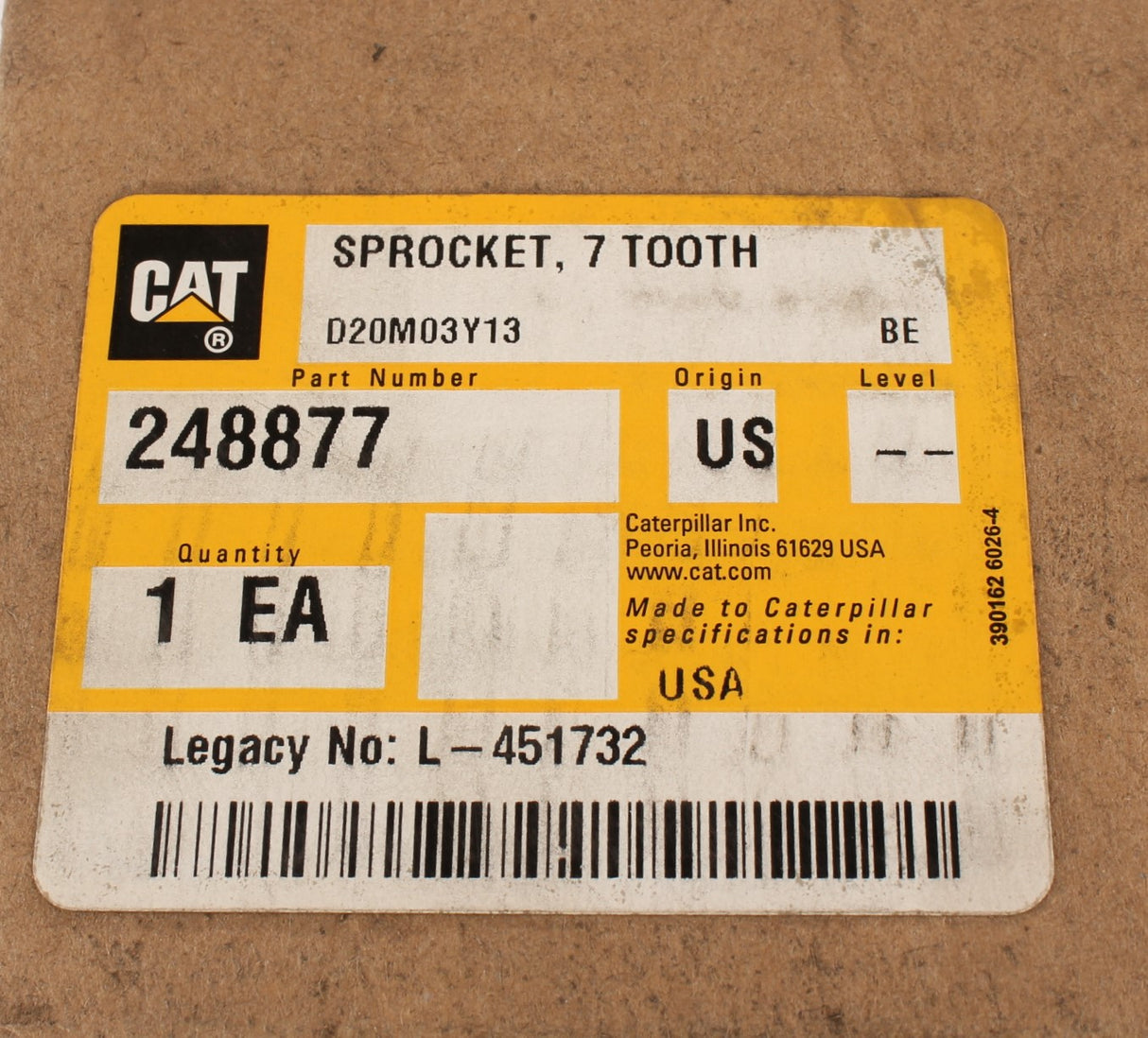 BUCYRUS - 248877 - SPROCKET 7 TOOTH