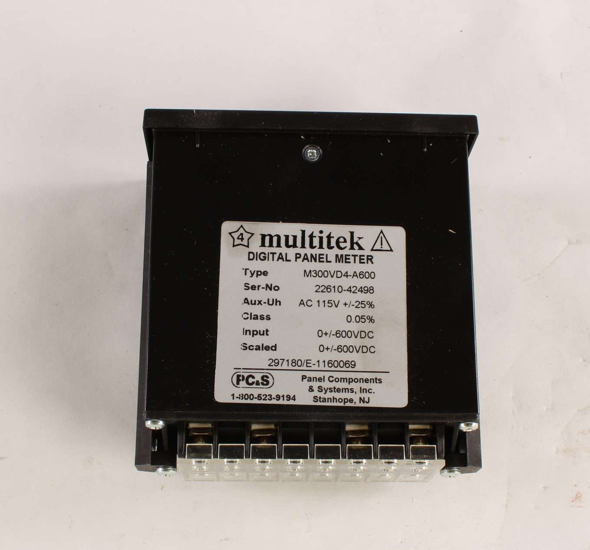 BUCYRUS - 297180 - DC VOLT METER +/-600V LED DIGITAL