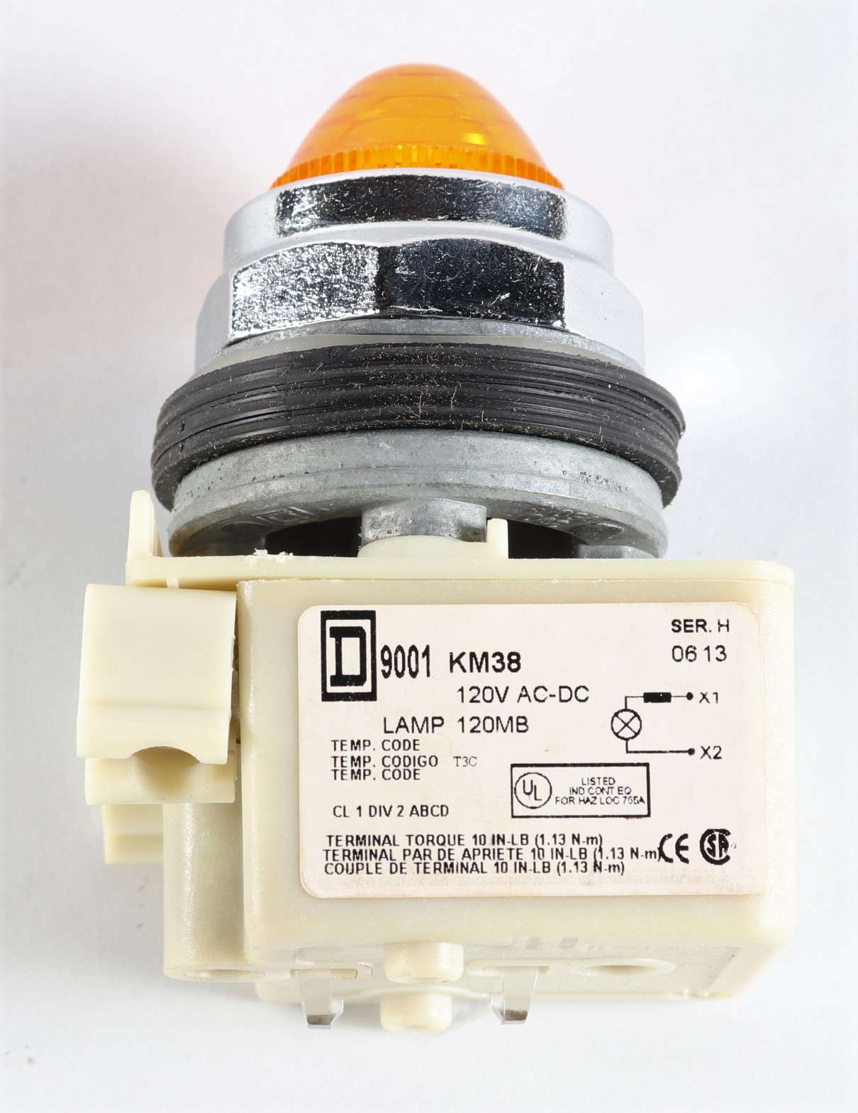 SCHNEIDER ELECTRIC - 9001KP38A9 - LIGHT  PILOT-FULL VOLTAGE 120V 30MM