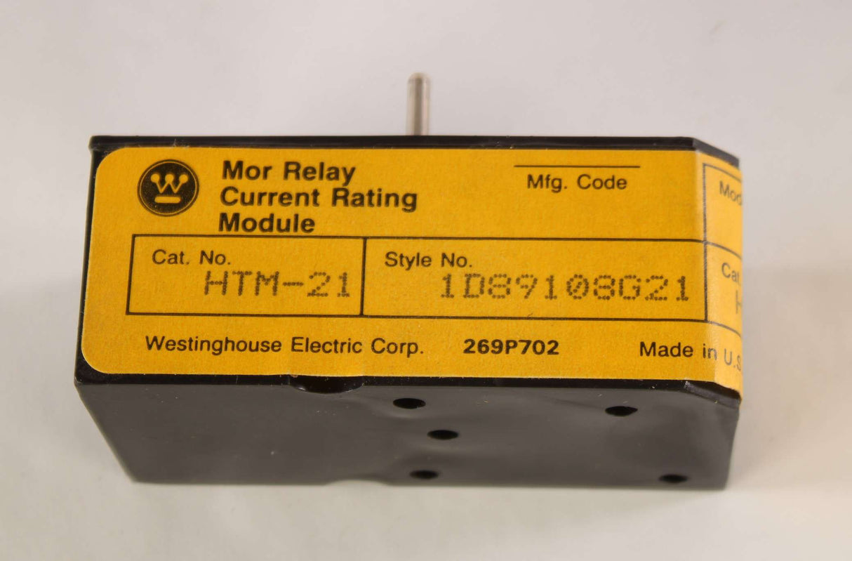 WESTINGHOUSE ELECTRIC - HTM 21 - MOR RELAY CURRENT RATING MODULE