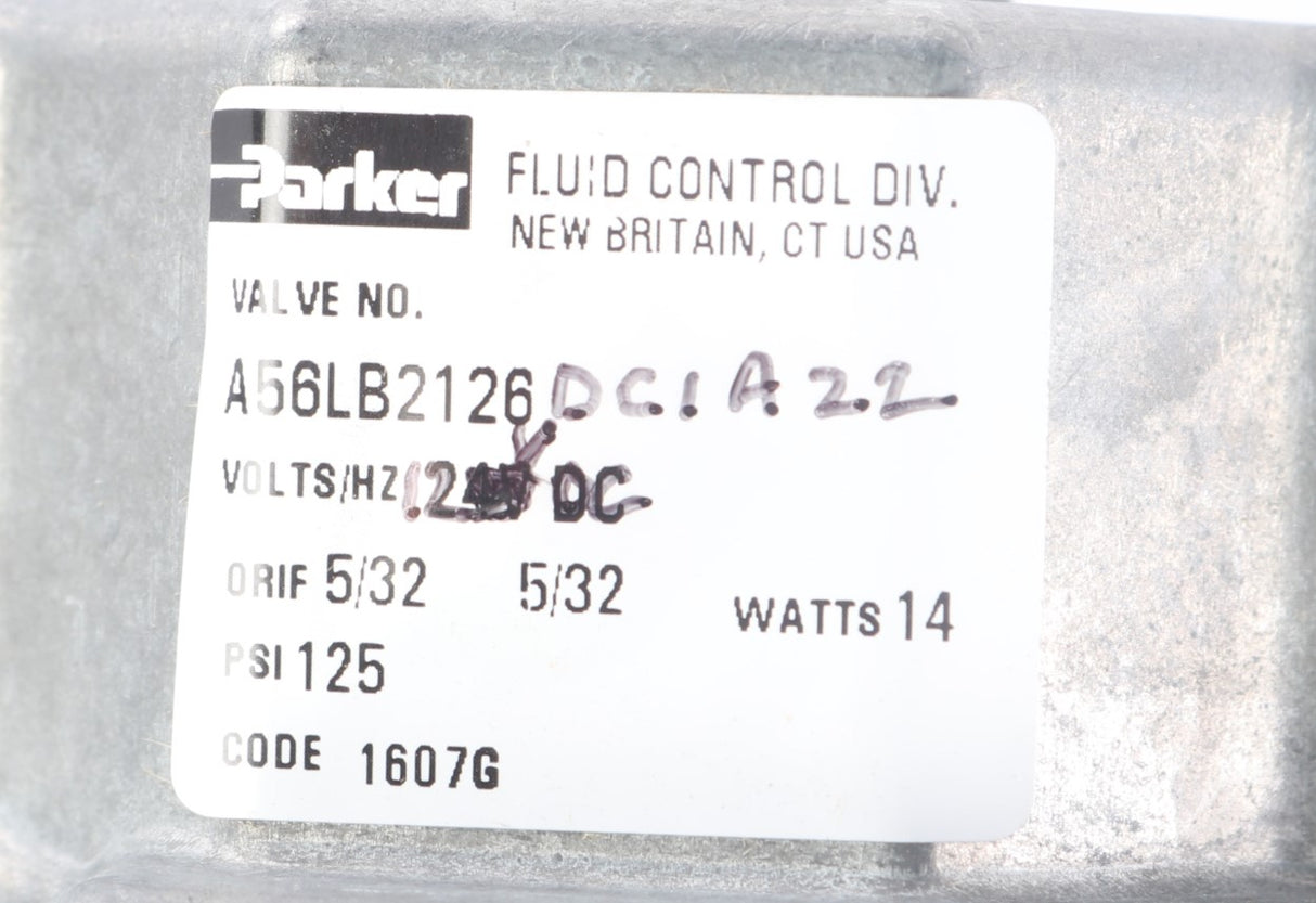 PARKER - A56LB216DC1A22 - VALVE