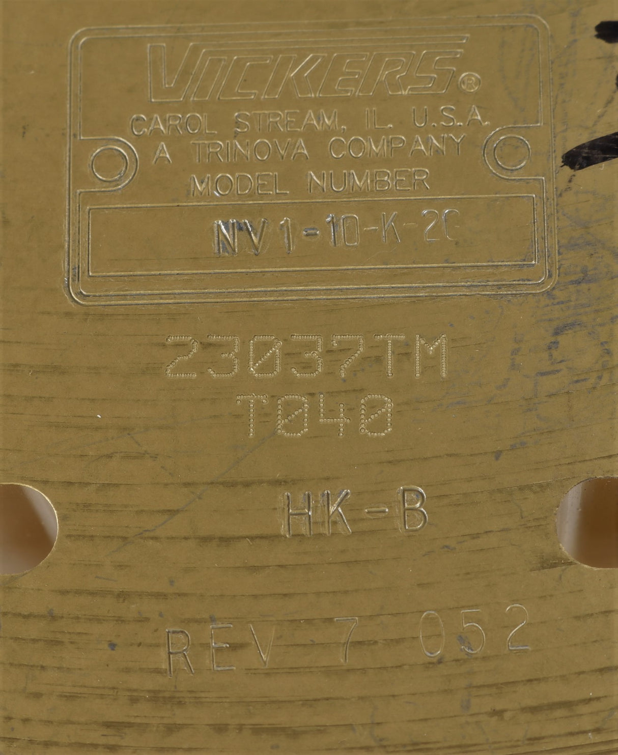 VICKERS - NV1-10-K-2G - HIGH LIFT LOWERING VALVE