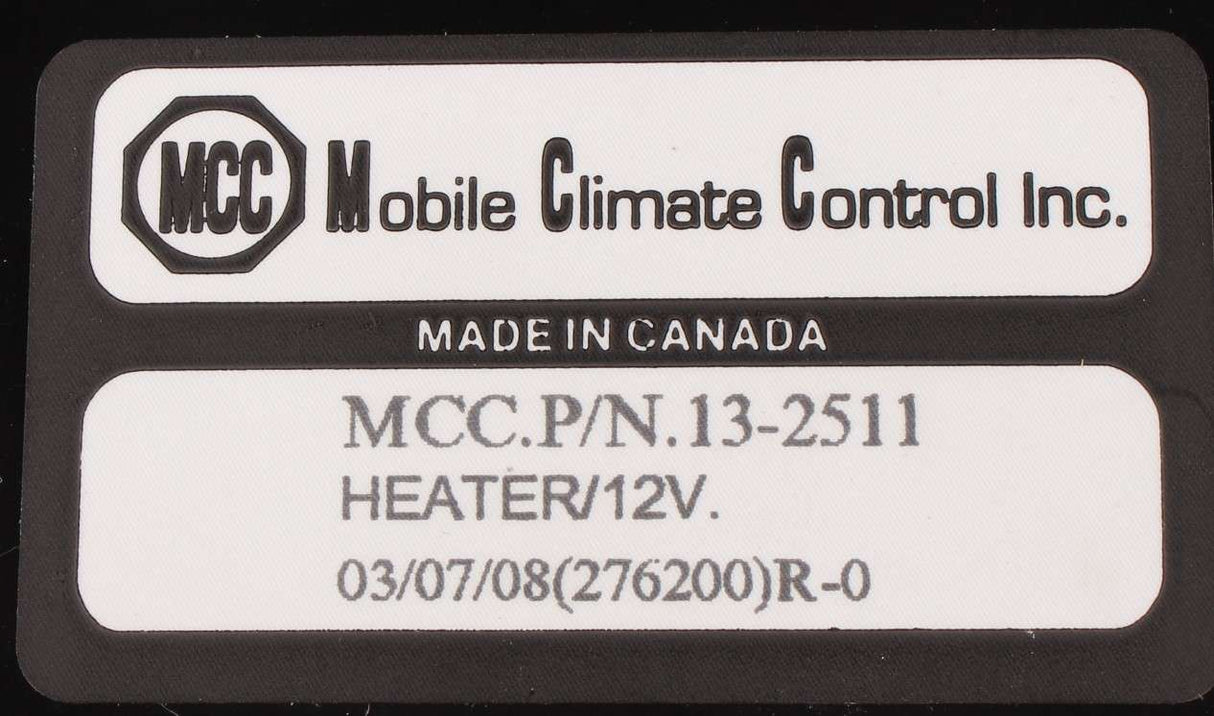 MCC - 13-2511 - HEATER WATER