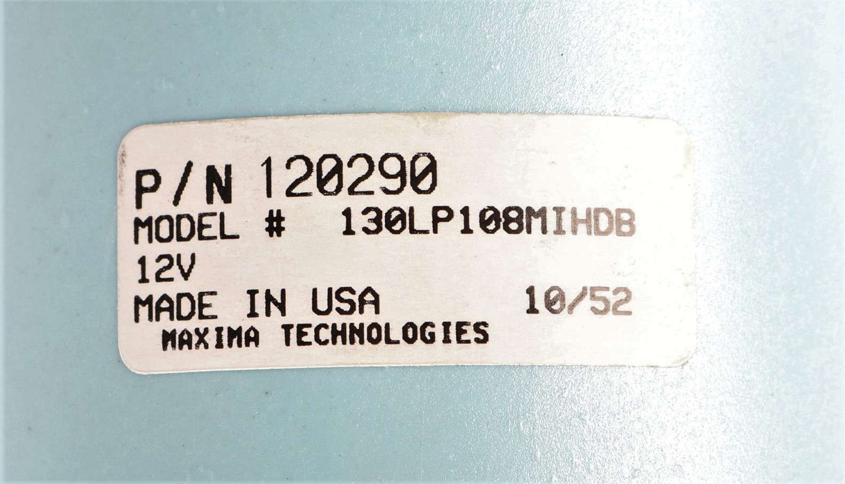 CENTROMOTION-MAXIMATECC-MAXIMA TECH/DATCON INSTRUM - 120290 - 12 VOLT SPEEDOMETER