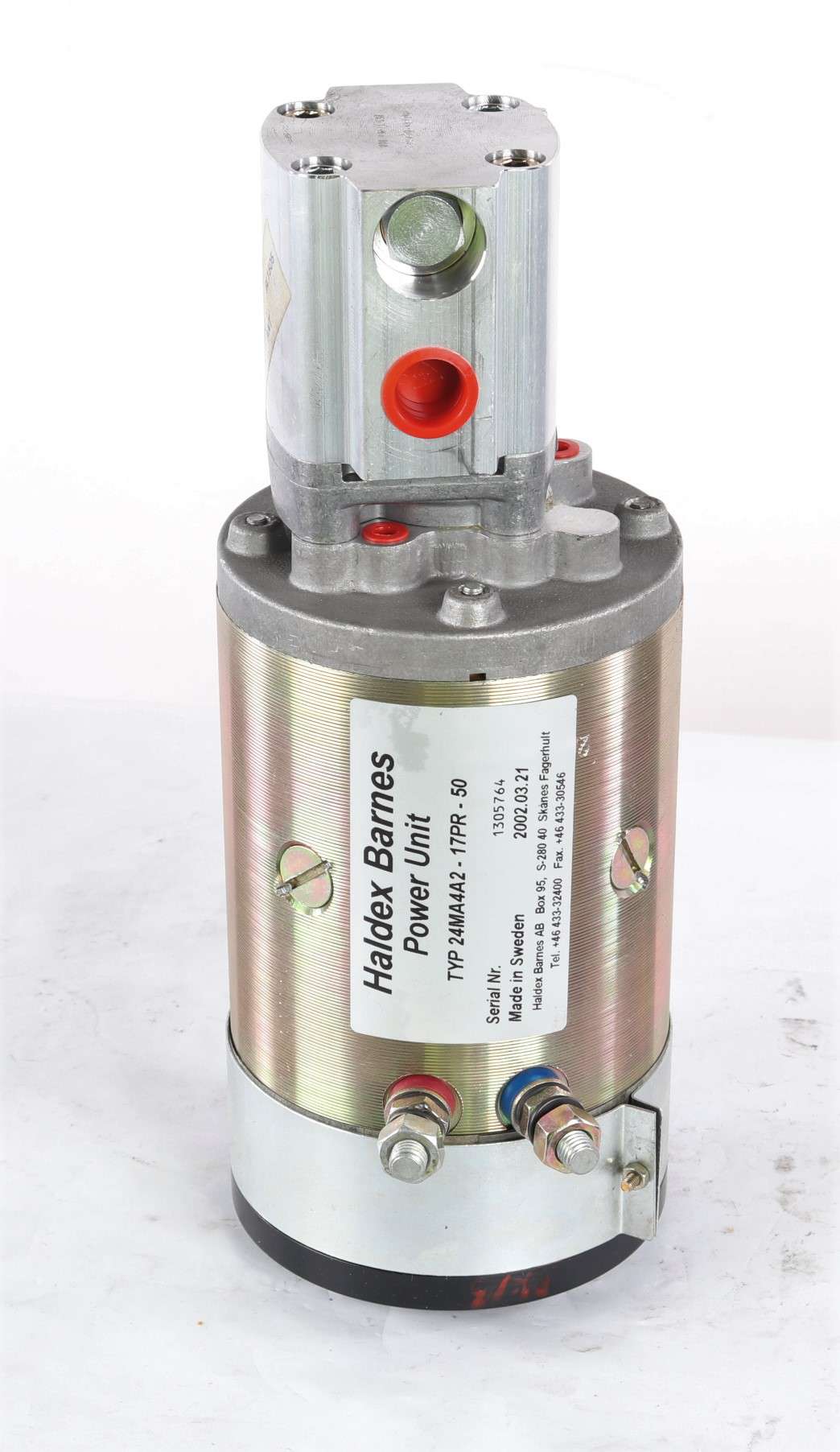 HALDEX-BARNES - 24MA4A2-17PR-50 - POWER UNIT: ELECTRIC MOTOR/HYDRAULIC GEAR PUMP ASM