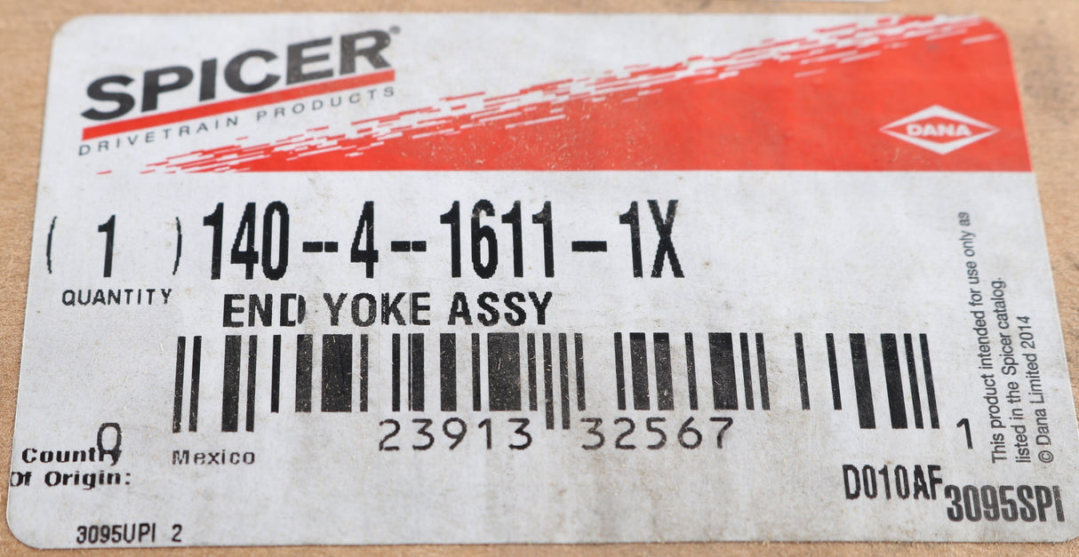 DANA SPICER - 140-4-1611-1X - END YOKE ASM