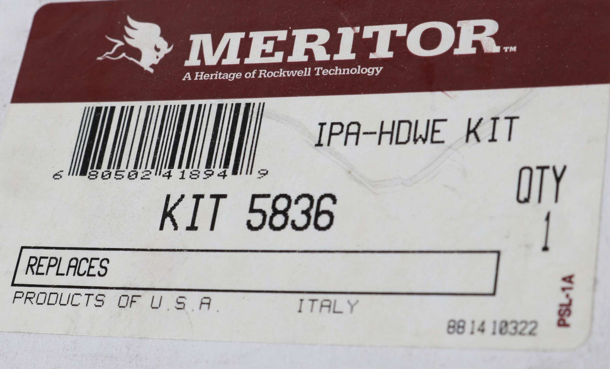 MERITOR - KIT5836 - AXLE HARDWARE KIT
