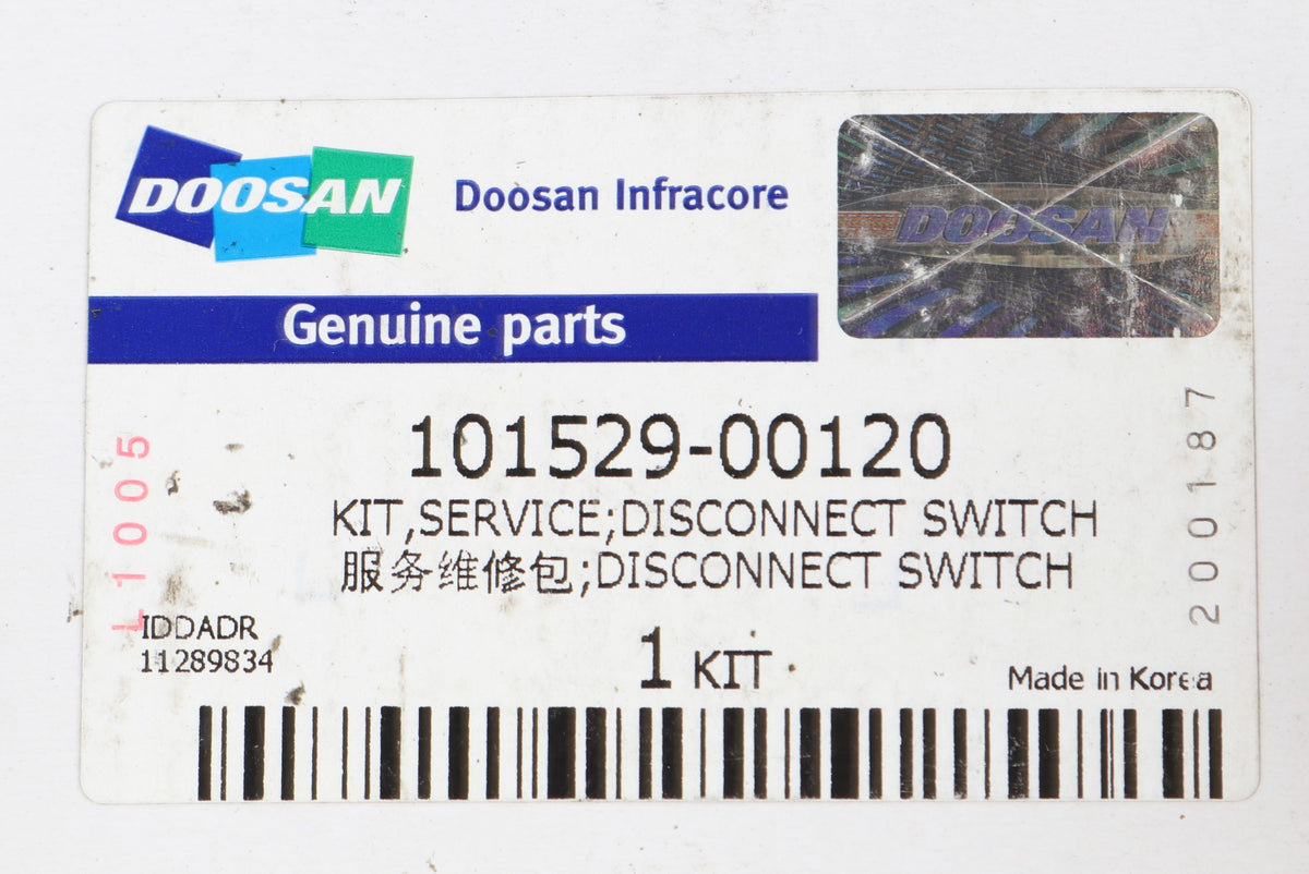 DOOSAN - 101529-00120 - KITSERVICE;DISCONNECT SWITCH