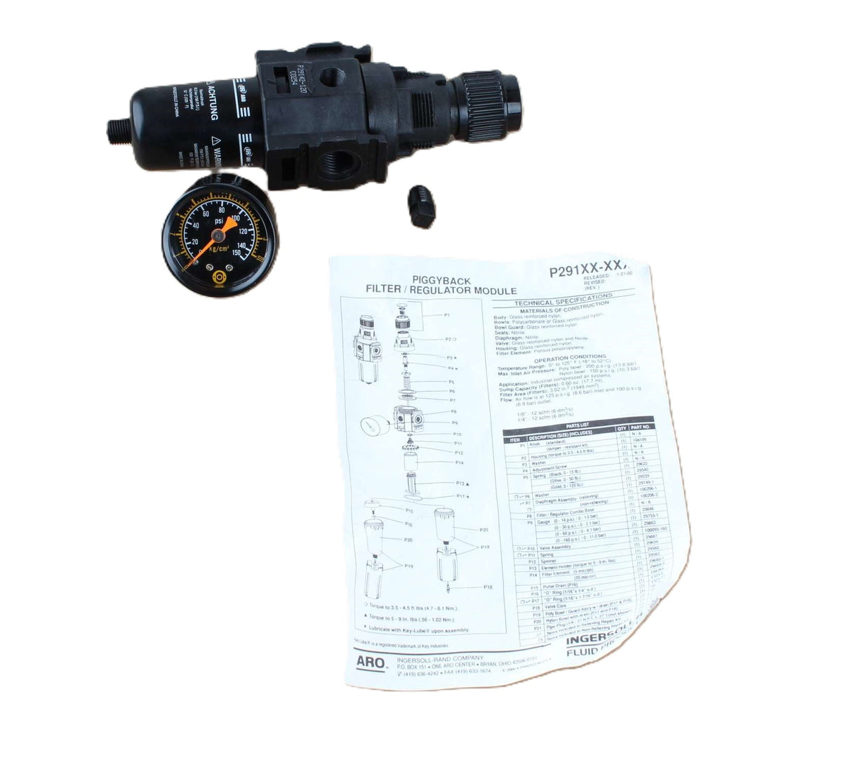 INGERSOLL RAND - P29142-620 - COMPACT GAUGE