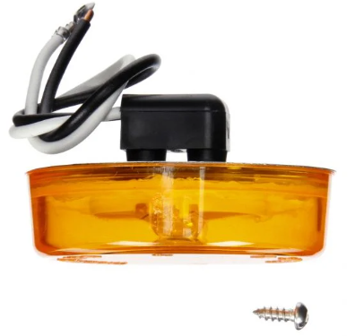 TRUCK-LITE - 10004Y - YELLOW ROUND MARKER CLERANCE LIGHT PL-10 12V KIT