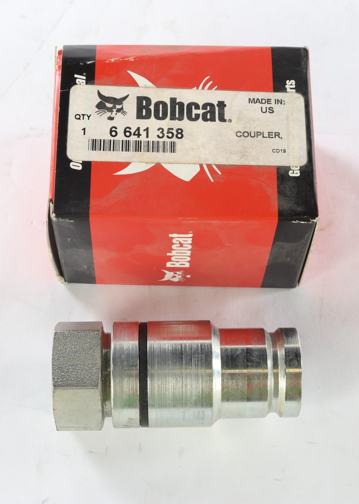 BOBCAT - 6641358 - HYDRAULIC QUICK CONNECT COUPLER: MALE