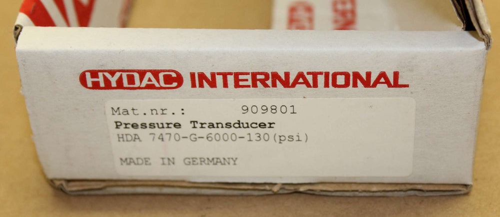 HYDAC - HDA7470-G-6000-130PSI - PRESSURE TRANSDUCER