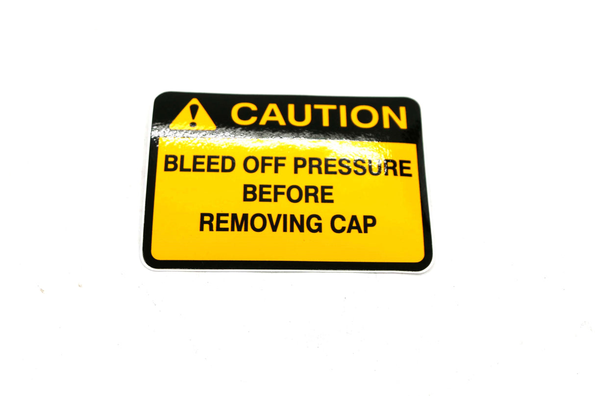 SCHWARZE - 29709 - BLEED PRESSURE OFF DECAL