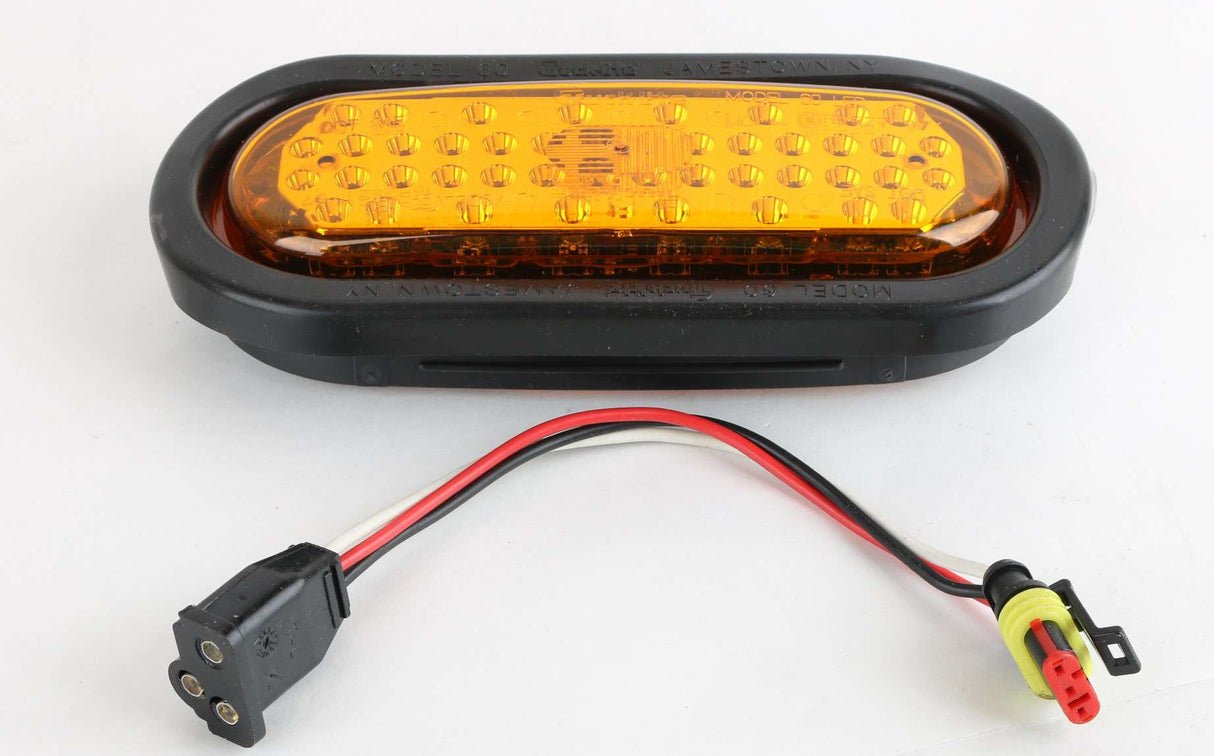 TRUCK-LITE - 60094Y - LED STRAIGHT PL-3 FEMALE FRONT/PARK/TURN 12V