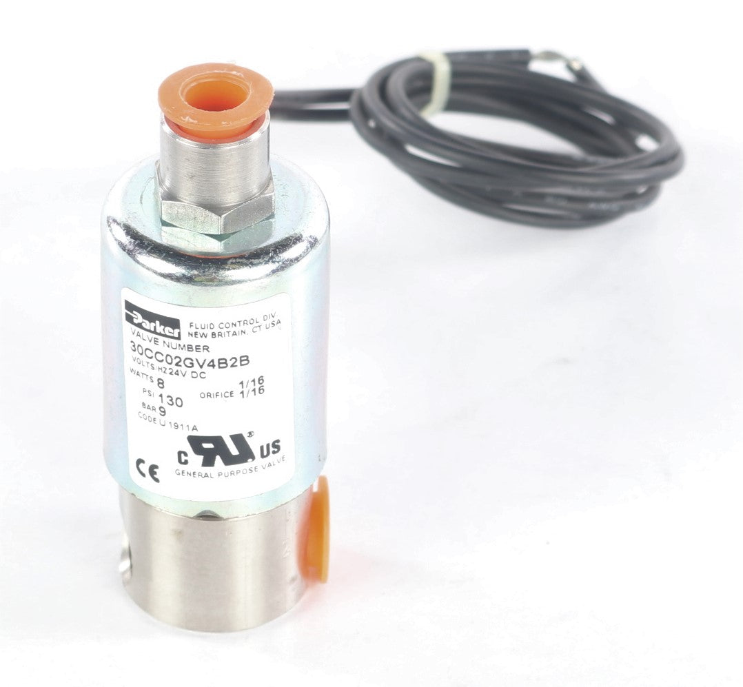 PARKER - 30CC02GV4B2B - VALVE BRAKE 24V 8WATTS 130PSI & 1/16 ORIFICE