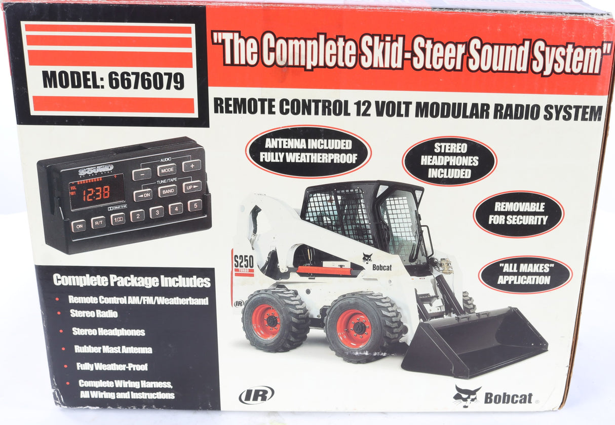 BOBCAT - 6676079 - REMOTE CONTROL AM FM WEATHERBAND 100 WATT RADIO