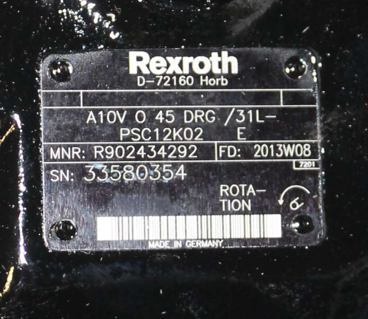 REXROTH - R902434292 - HYDRAULIC AXIAL PISTON PUMP