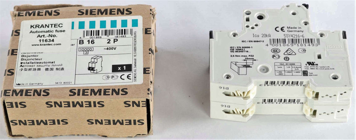 SIEMENS - 5SY4216-6 - BREAKER