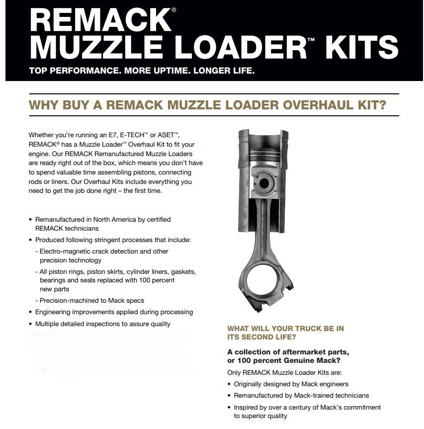MACK - 85146606 - REMACK MUZZLE LOADER KIT MP7 EPA04/07/10 ENGINES