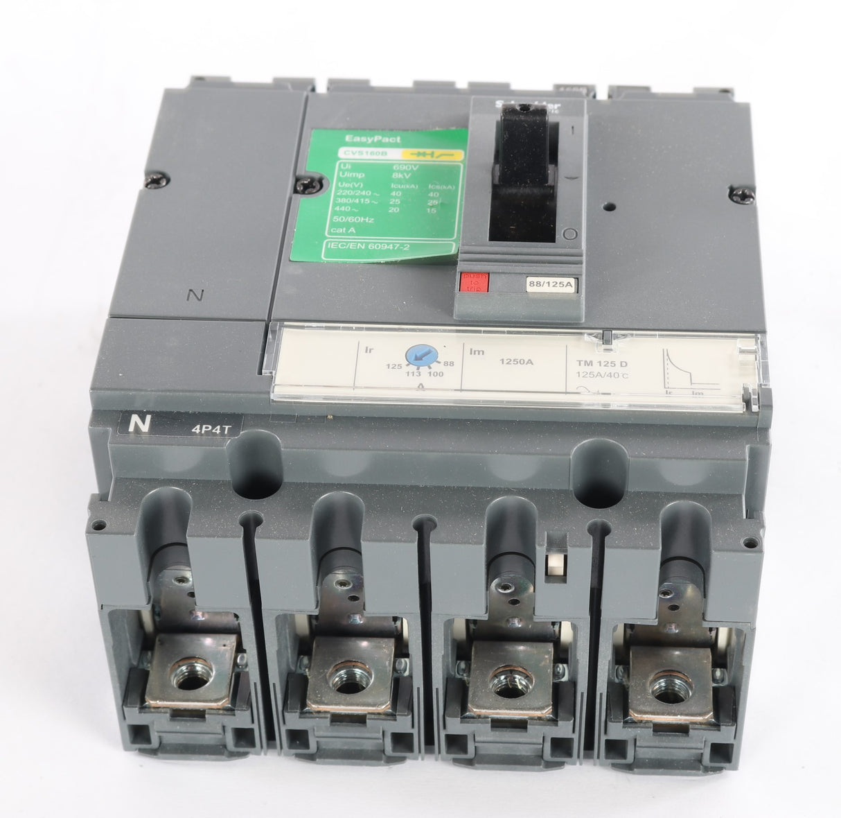 SCHNEIDER ELECTRIC - LV516322 - CIRCUIT BREAKER MC 4P 125A R C