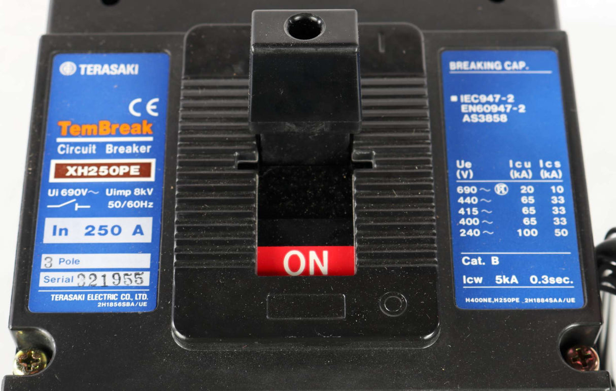 TERASAKI ELECTRIC - XH250PE - CIRCUIT BREAKER 4P 250A
