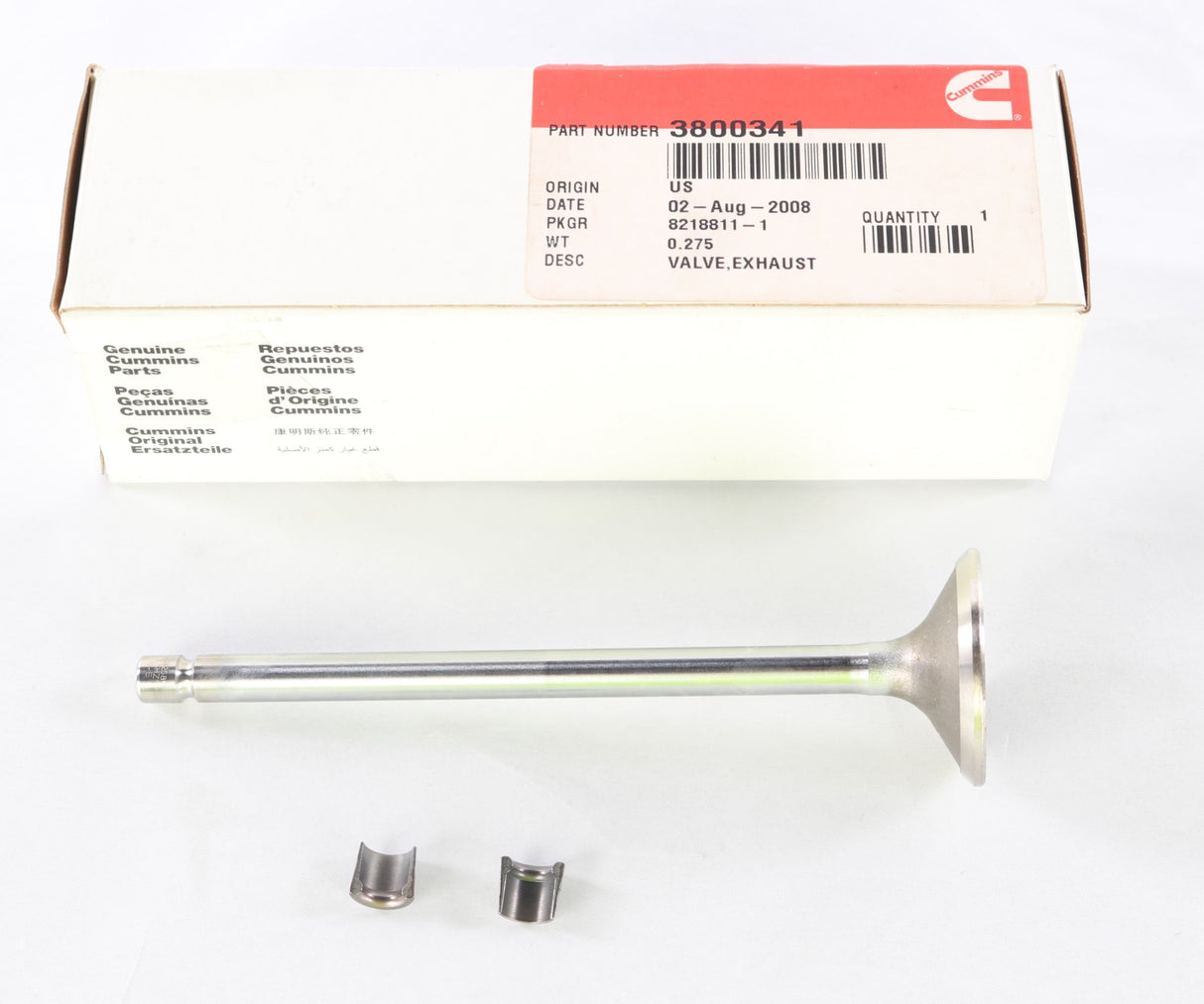 CUMMINS - 3800341 - EXHAUST VALVE KIT FOR 8.3L ISC|ISL ENGINES