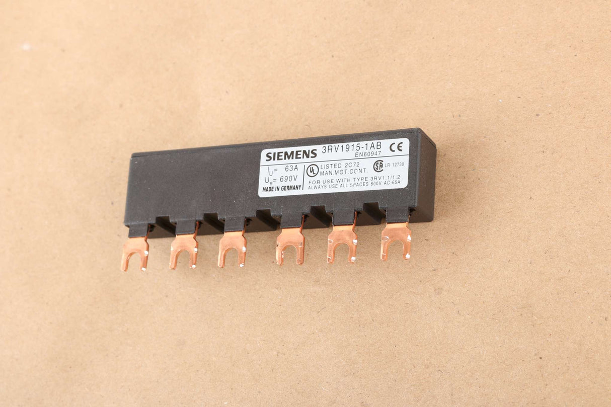 SIEMENS - 3RV1915-1AB - 3-PHASE BUSS BAR