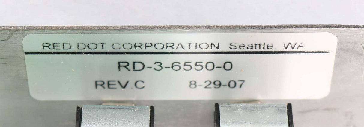 RED DOT - RD-3-6550-0 - CONTROL PANEL ASSY (R4230