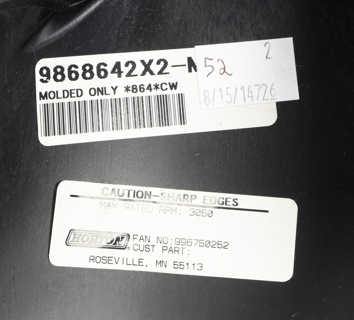 HORTON - 996750252 - FAN