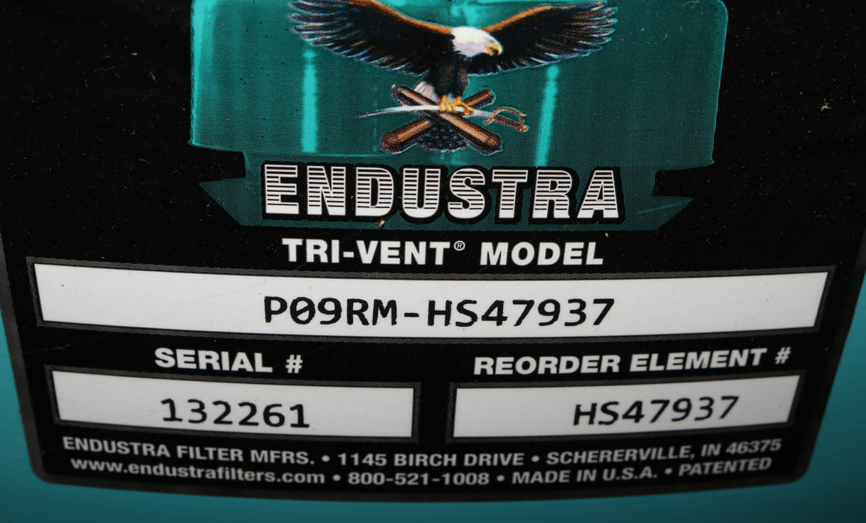 ENDUSTRA FILTER - P09RM-HS47937 - TRI-VENT FILTER SILENCER ASM