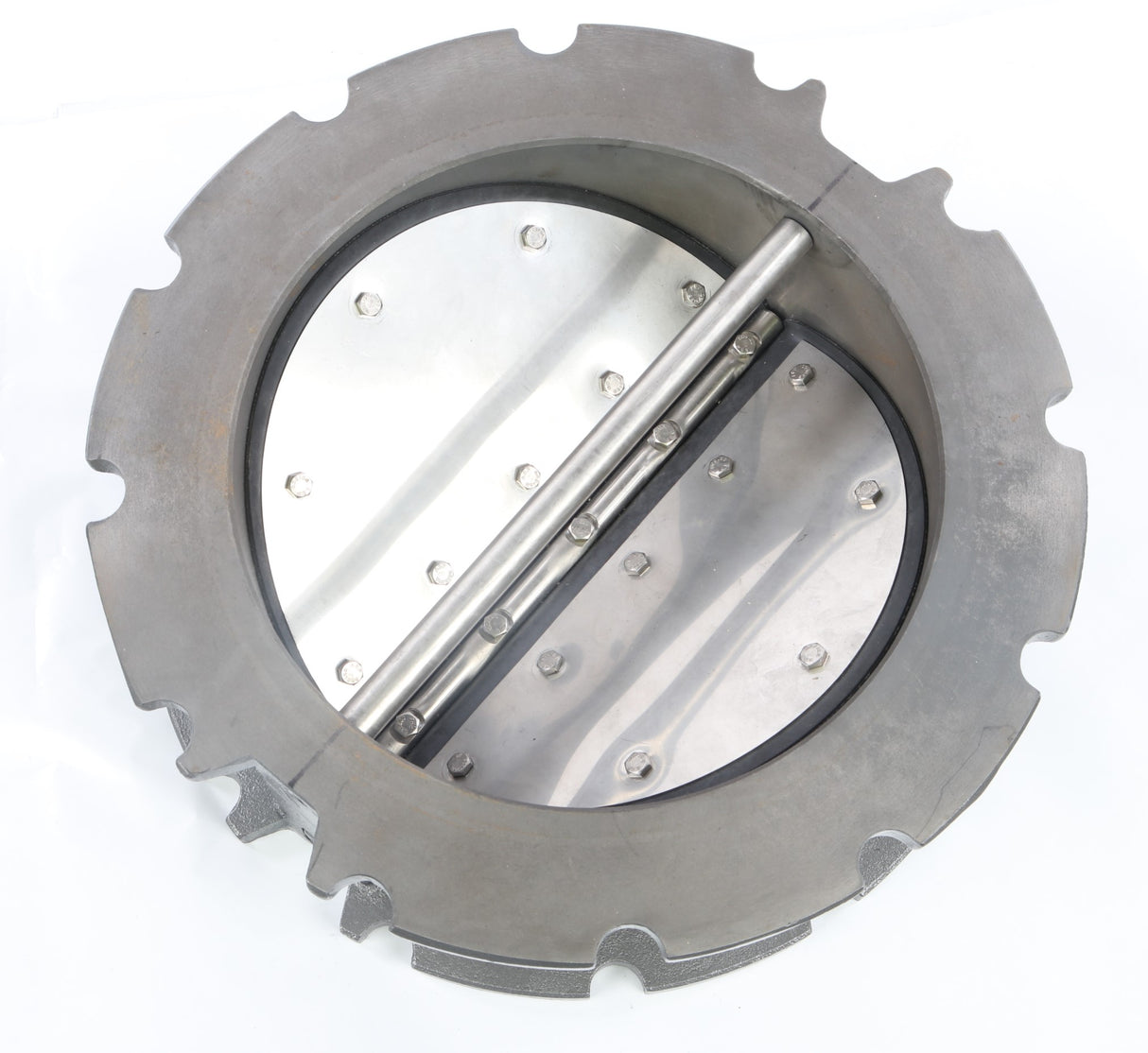 TECHNO - 12.-EHW-CI-36-V-NS-125-FF - 12in BUTTERFLY CHECK VALVE