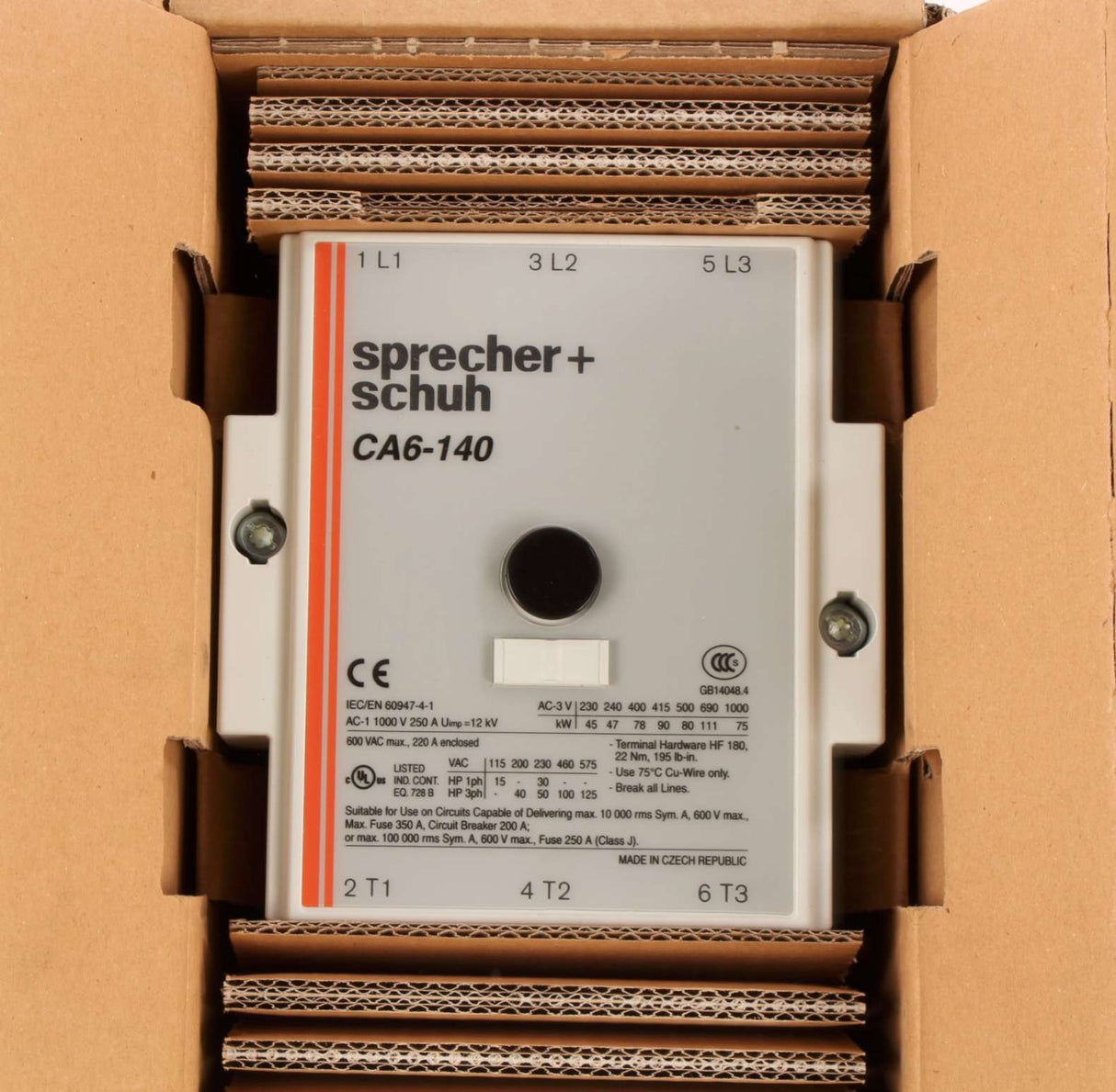SPRECHER & SCHUH - CA6-140-11-120B - CONTACTOR