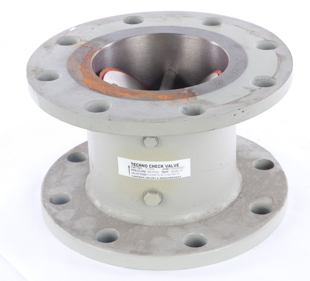 TECHNO - 5.0-EHF-CI-AL-S-NS-050-FF - 5in BUTTERFLY CHECK VALVE