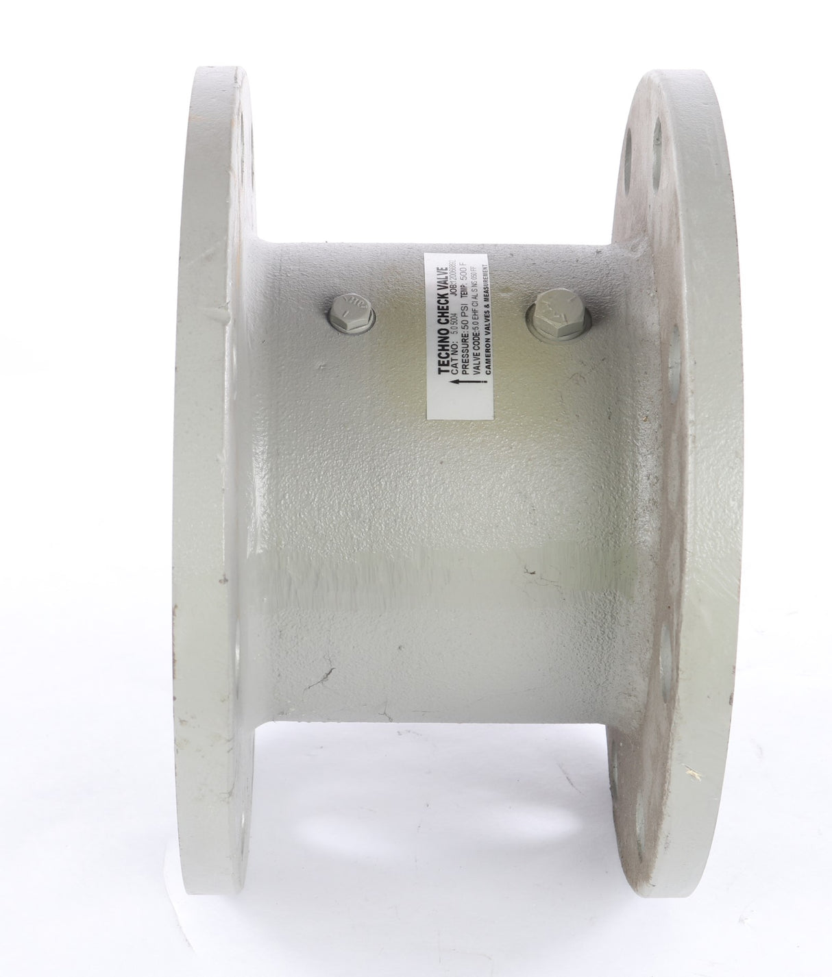 TECHNO - 5.0-EHF-CI-AL-S-NS-050-FF - 5in BUTTERFLY CHECK VALVE