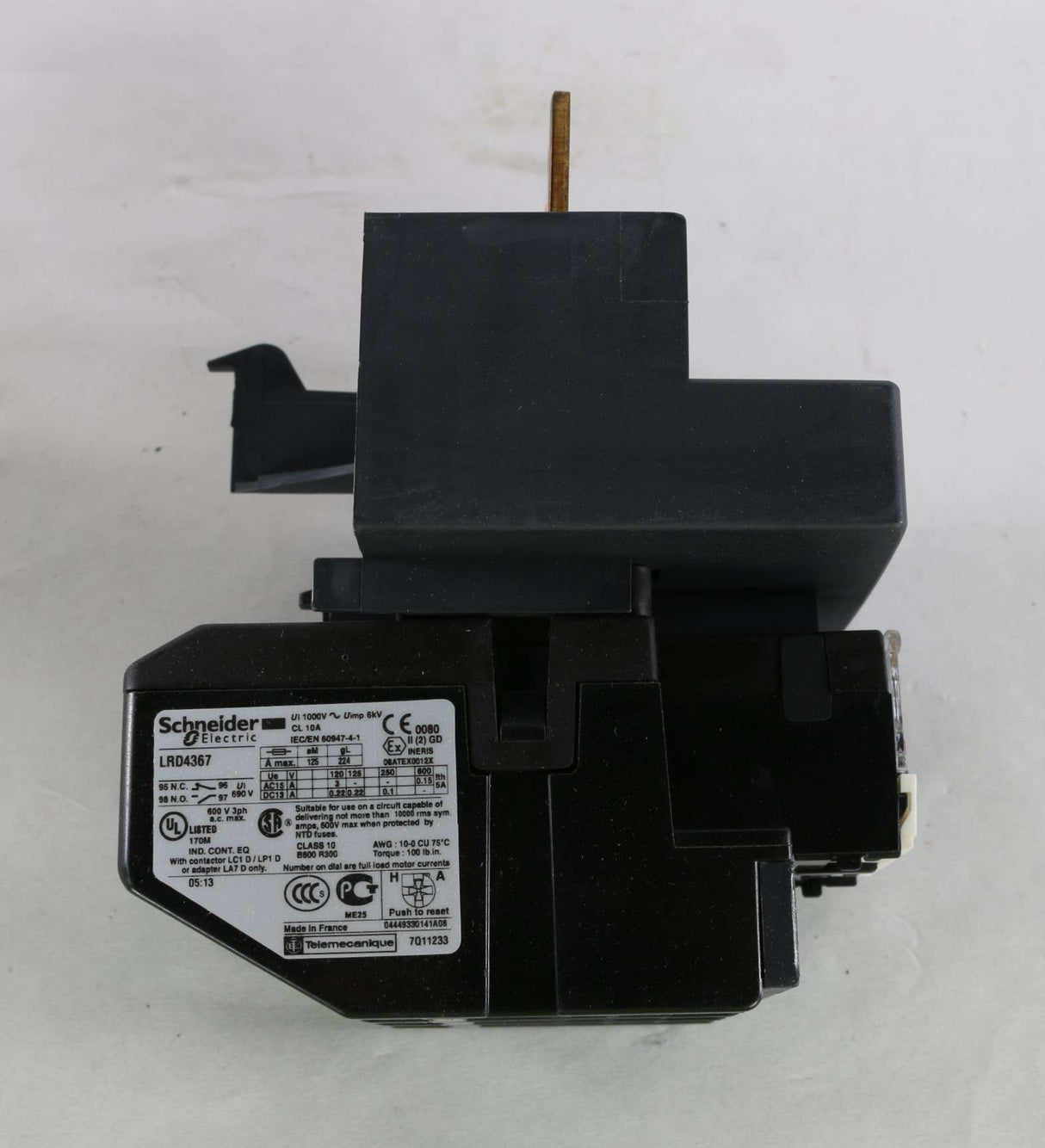 SCHNEIDER ELECTRIC - LRD4367 - OVERLOAD RELAY 95-120A