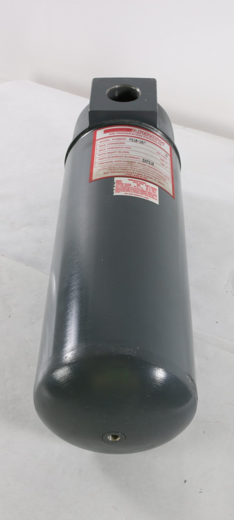 ARROW PNEUMATICS - F510-10F - 1-1/4 COALESCER .03M MAX PRESSURE 250 PSIG