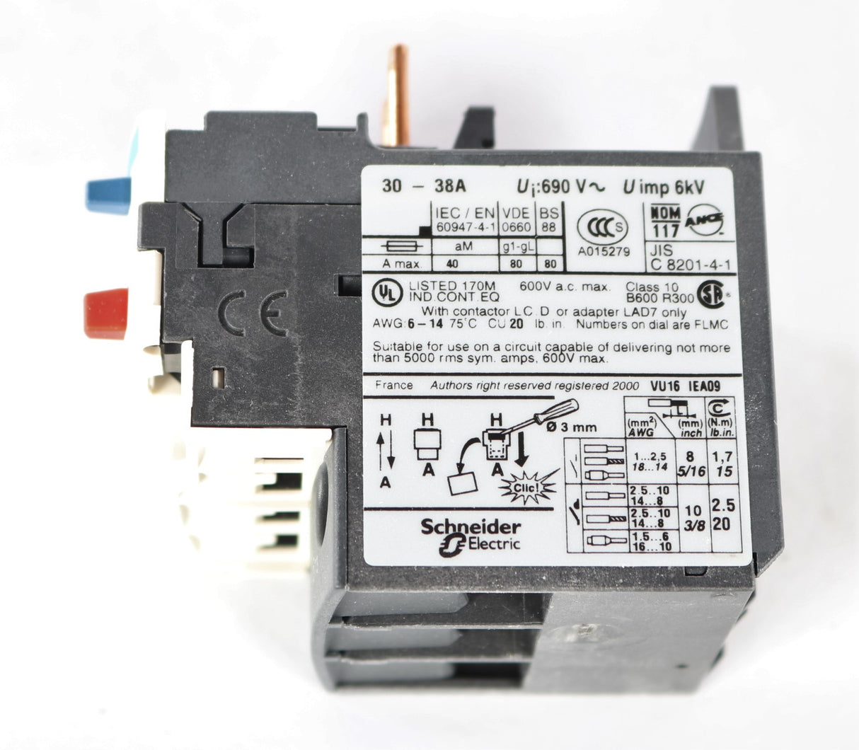 TELEMECANIQUE - LRD35 - OVERLOAD RELAY