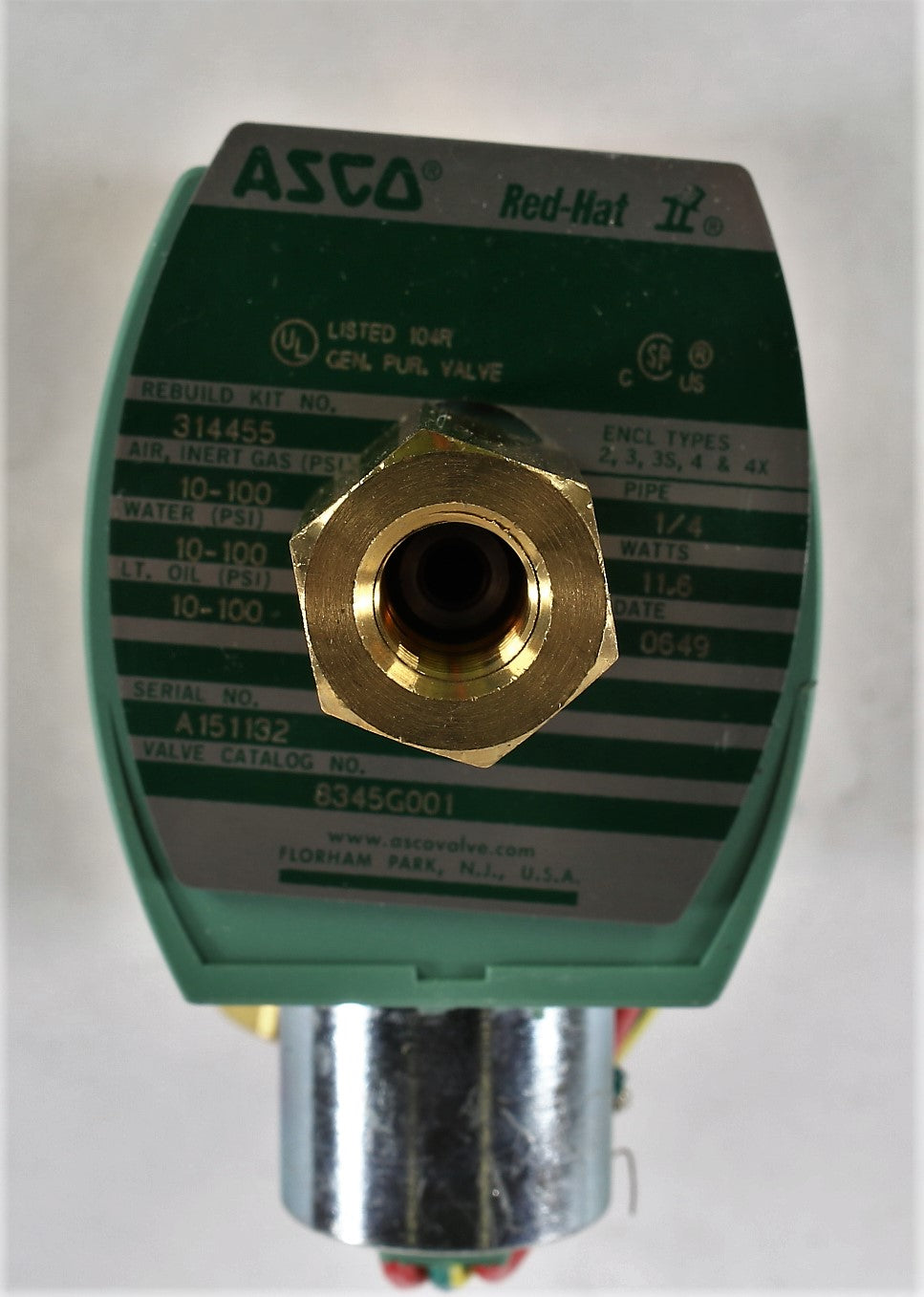 EMERSON - ASCO / JOUCOMATIC / REDHAT - 8345G001 - SOLENOID VALVE