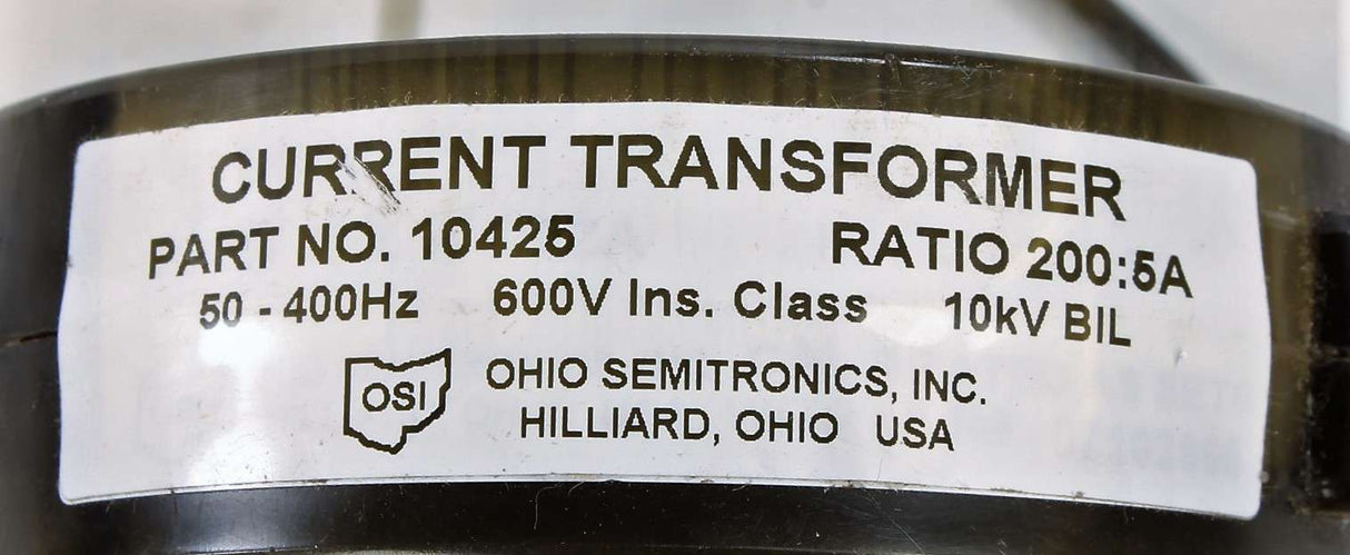 IWS - 10425 - CURRENT TRANSFORMER - OHIO SEMITRONICS