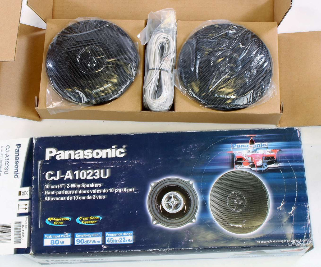 PANASONIC - CJ-A1023U - 4" 2-WAY SPEAKERS 80W PEAK INPUT POWER