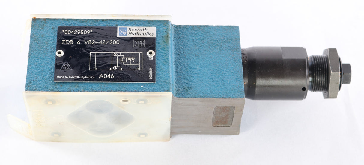 REXROTH - ZDB-6-VB2-42/200 - SANDWICH PLATE DESIGN PILOT OP. PRESS. RELIEF VLV