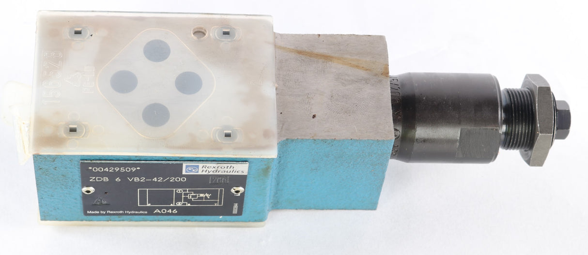 REXROTH - ZDB-6-VB2-42/200 - SANDWICH PLATE DESIGN PILOT OP. PRESS. RELIEF VLV