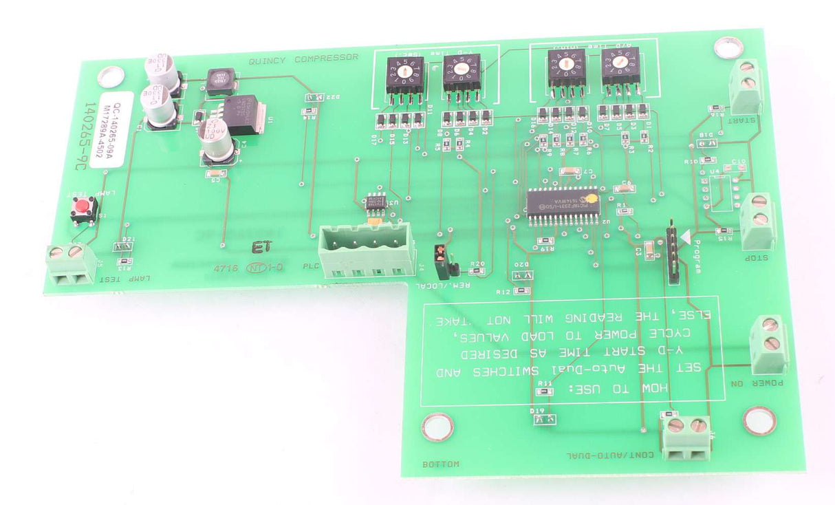 QUINCY COMPRESSOR - 2014002010 - BOARDANNUNCIATOR ASSYQSIIST