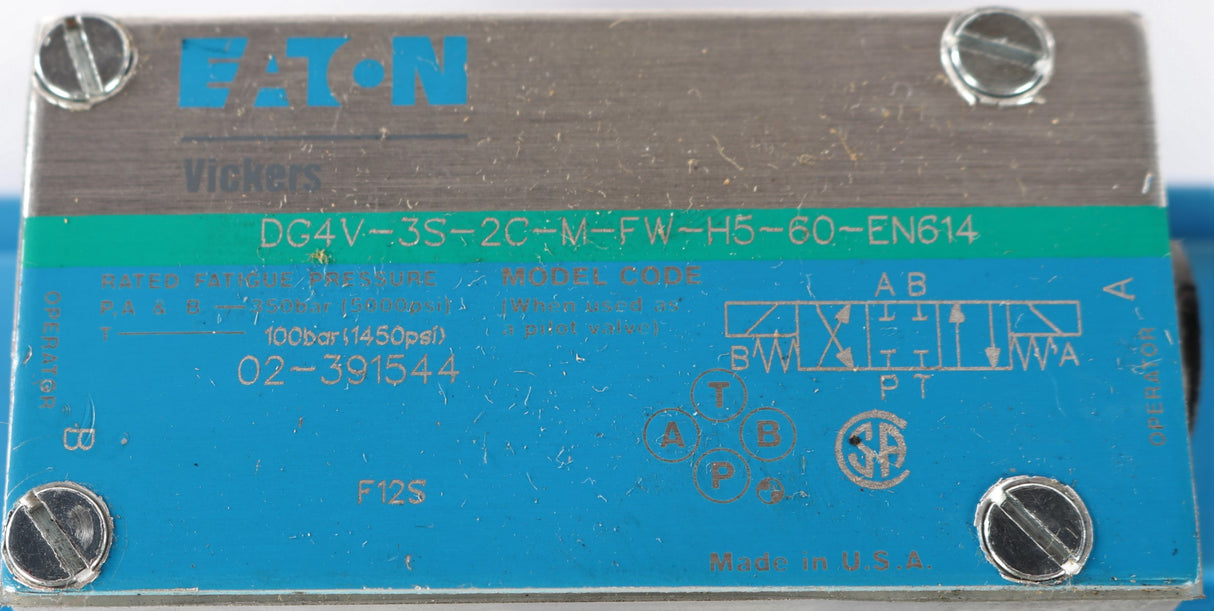 VICKERS - DG4V3S2CMFWH560EN614 - VALVE