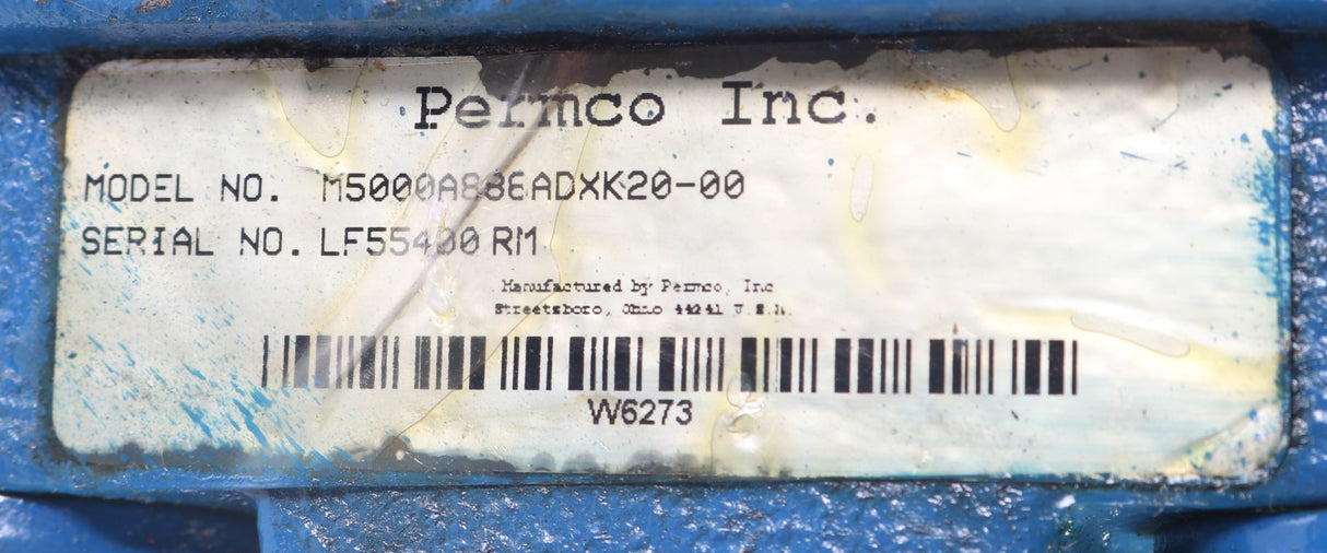 PERMCO - M5000A886ADXK20-00 - HYDRAULIC MOTOR KEYED SHAFT DIA. SHAFT 1.25IN
