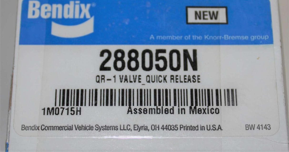 BENDIX - 288050N - QUICK RELEASE VALVE